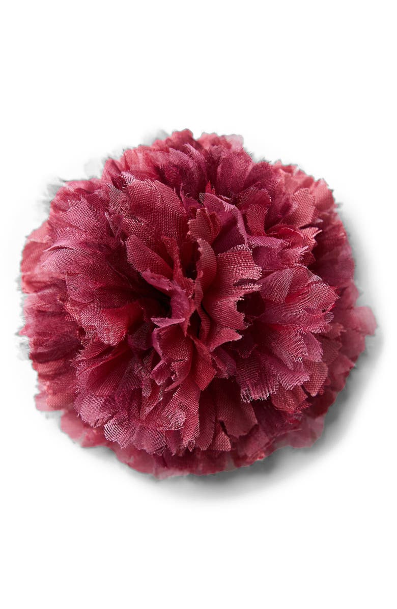 Helena Simon The Dark Pink Carnation Floral Brooch, Main, color, Dark Pink