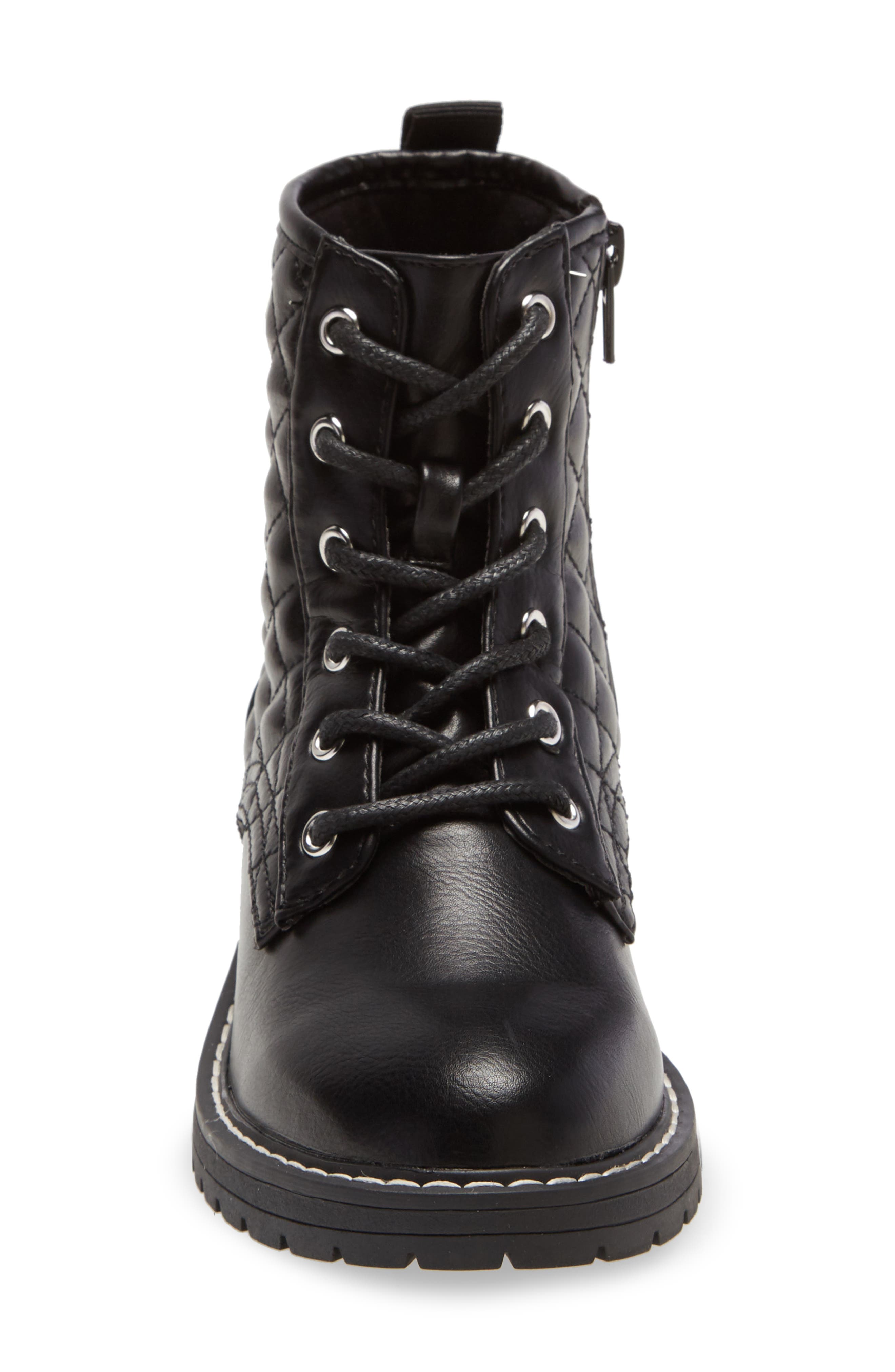 Kids' Bettyy Lace-Up Boot, Alternate, color, BLACK