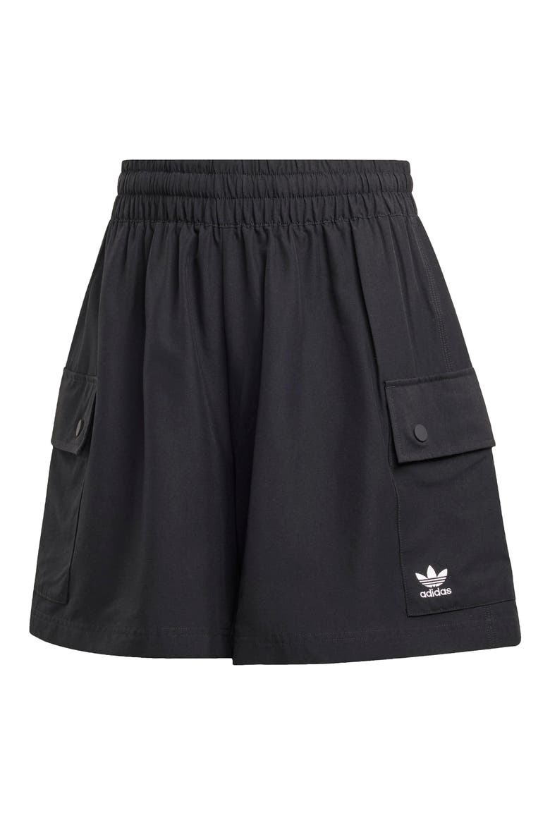 Essentials Cargo Shorts, Alternate, color, BLACK