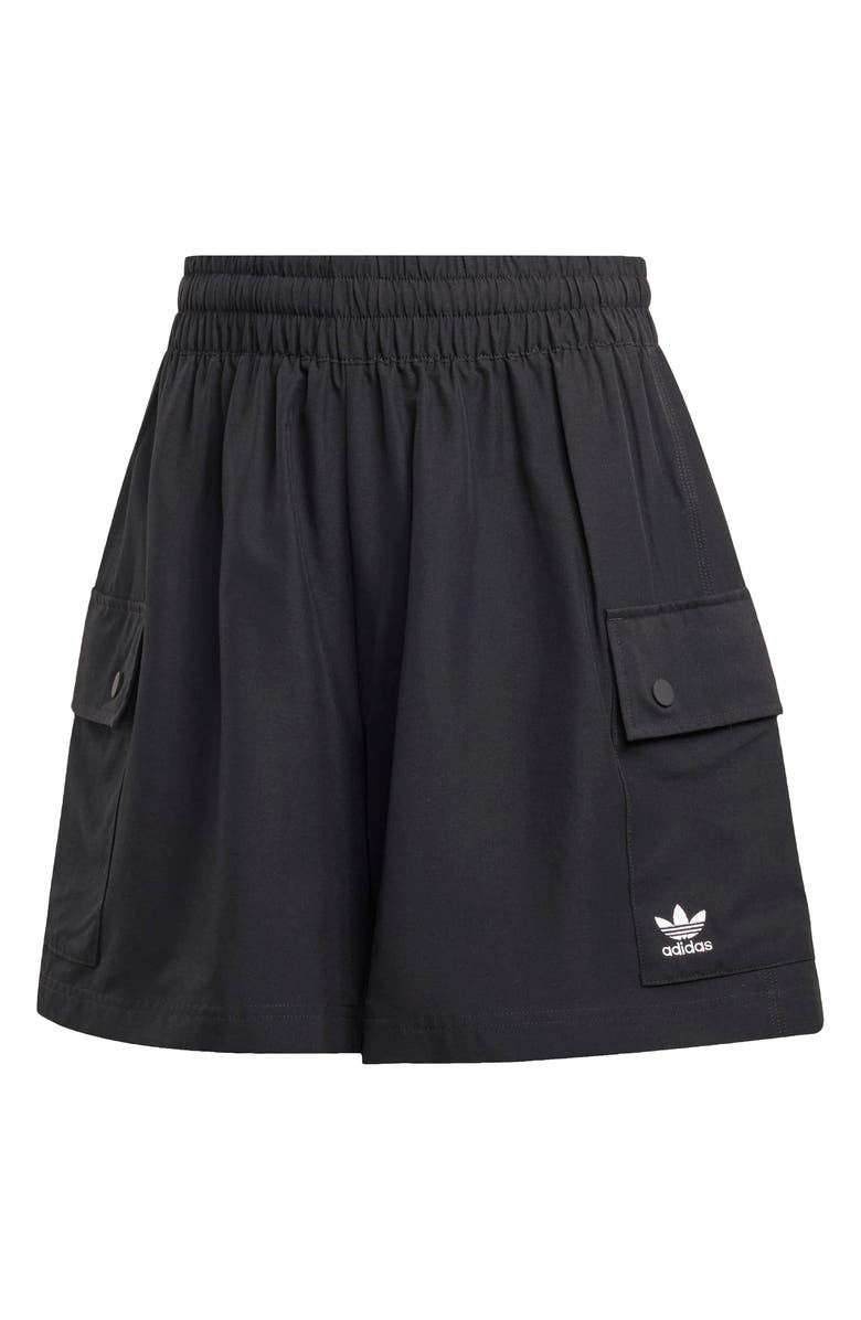 adidas Originals Essentials Cargo Shorts, Alternate, color, Black