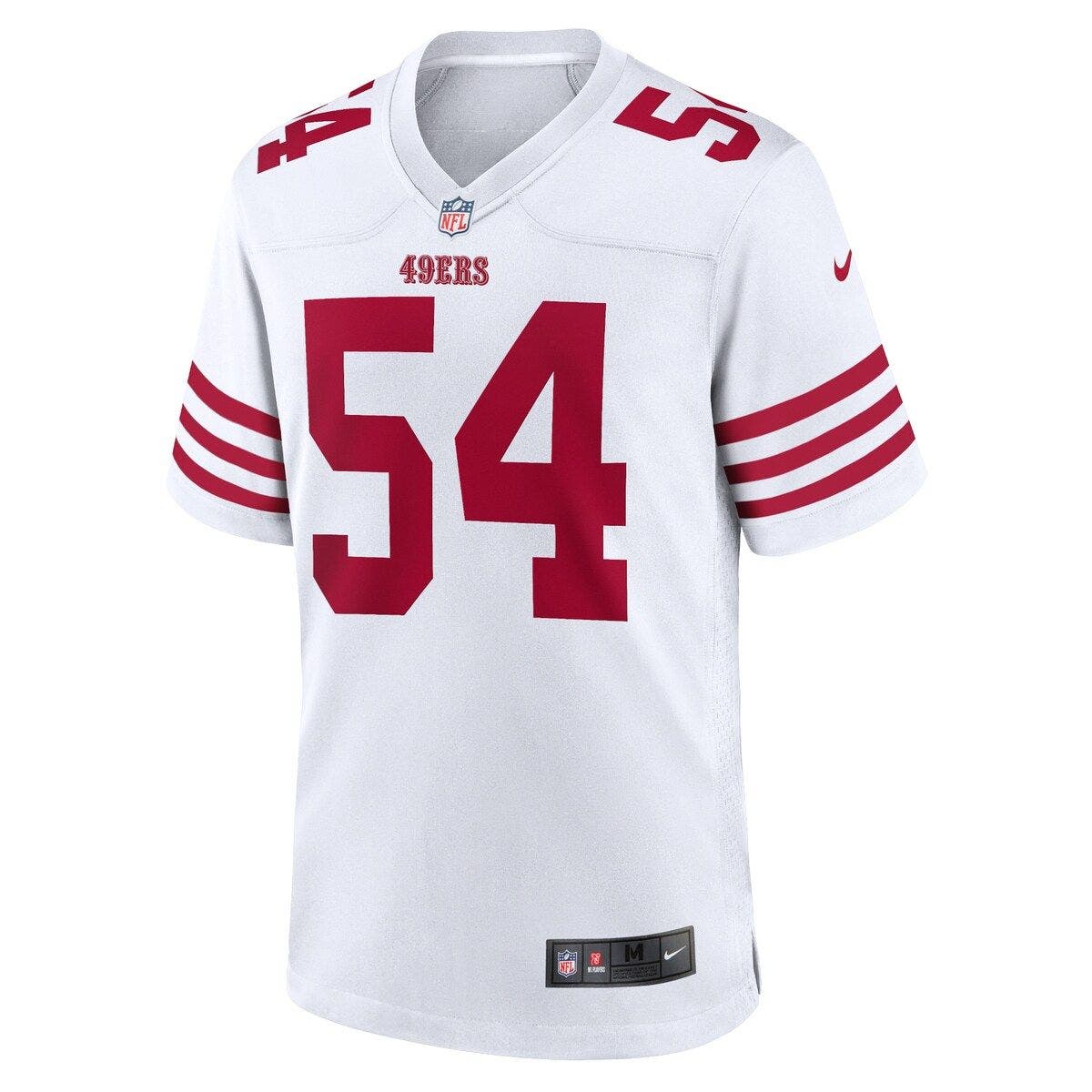 Men's Nike Fred Warner White San Francisco 49ers Player Game