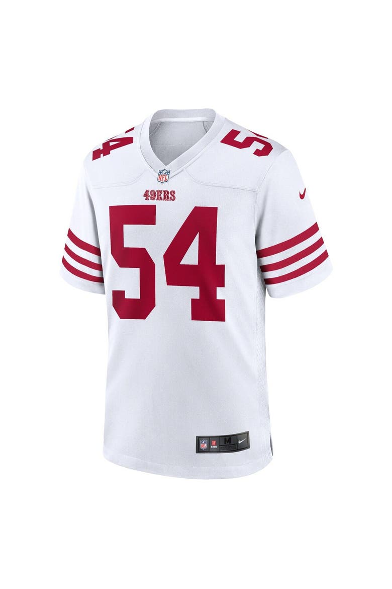 Men's Nike Fred Warner White San Francisco 49ers Player Game Jersey, Alternate, color, White