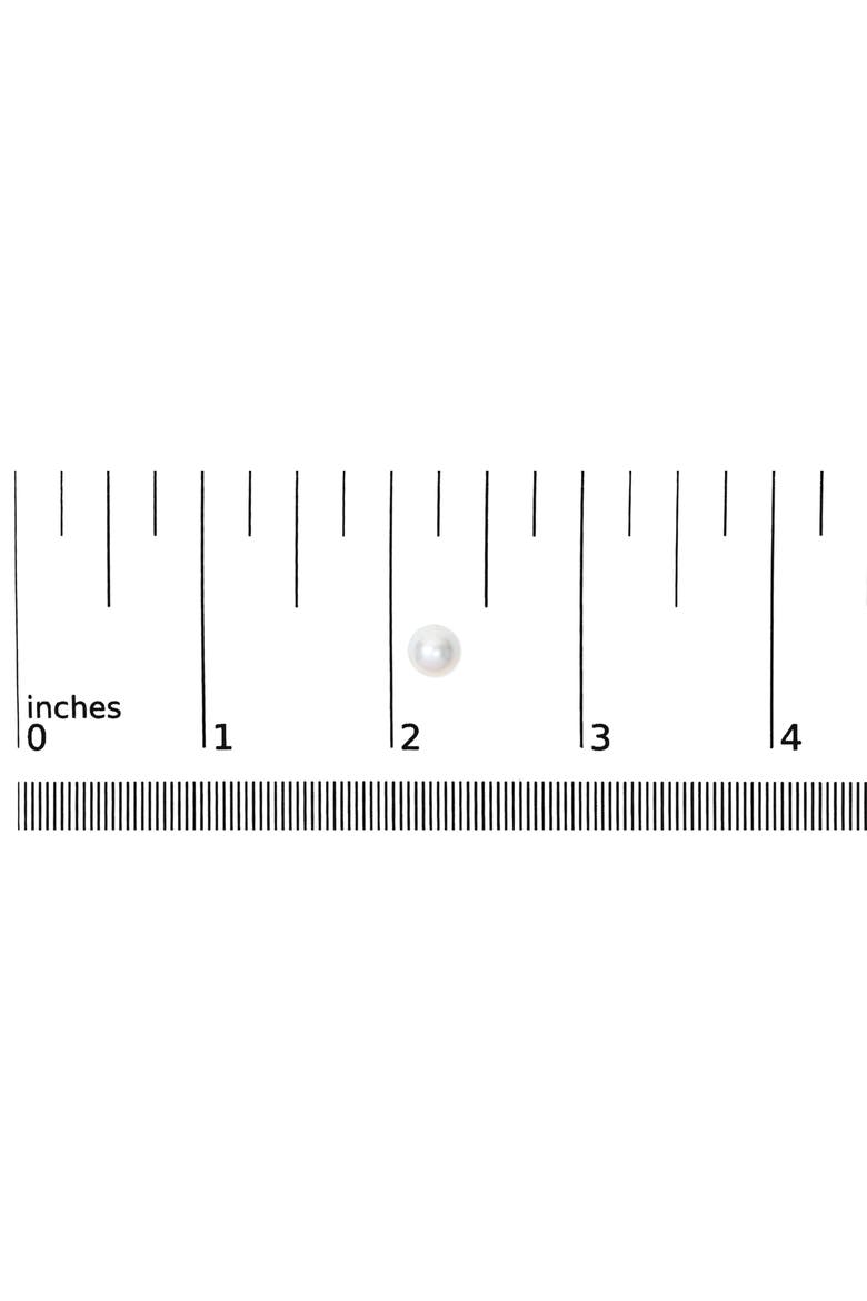 14K Gold 6-6.5MM Cultured Freshwater Pearl Solitaire Stud Earrings, Alternate, color, Yellow
