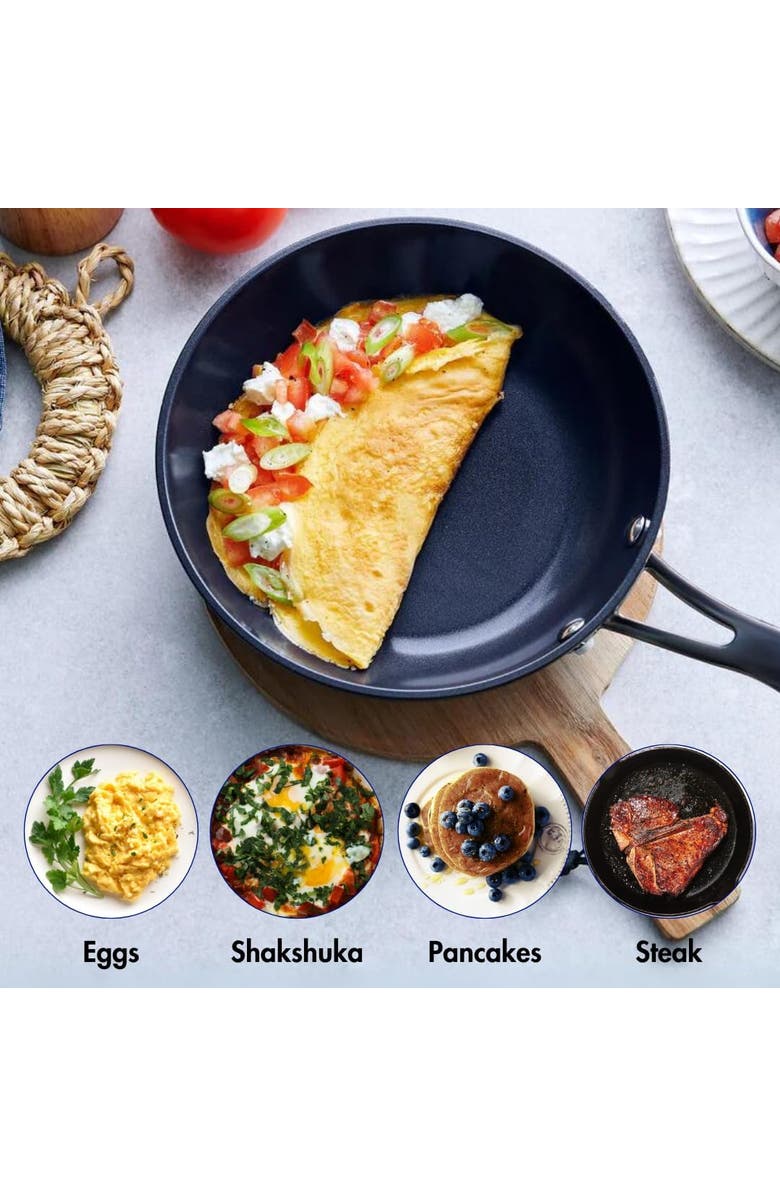 Blu. 7.8 inch Induction Frying Pan, Alternate, color, Black