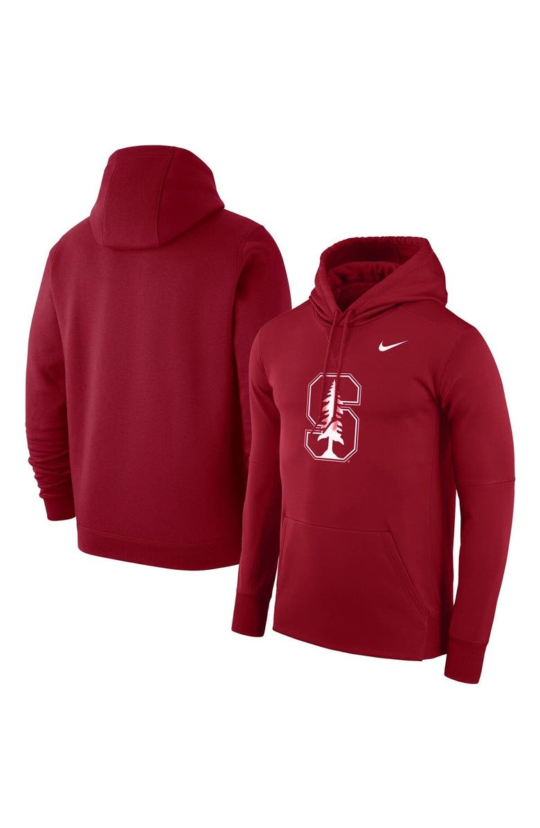 Nike Men's Nike Cardinal Stanford Cardinal Logo Club Pullover Hoodie, Main, color, 