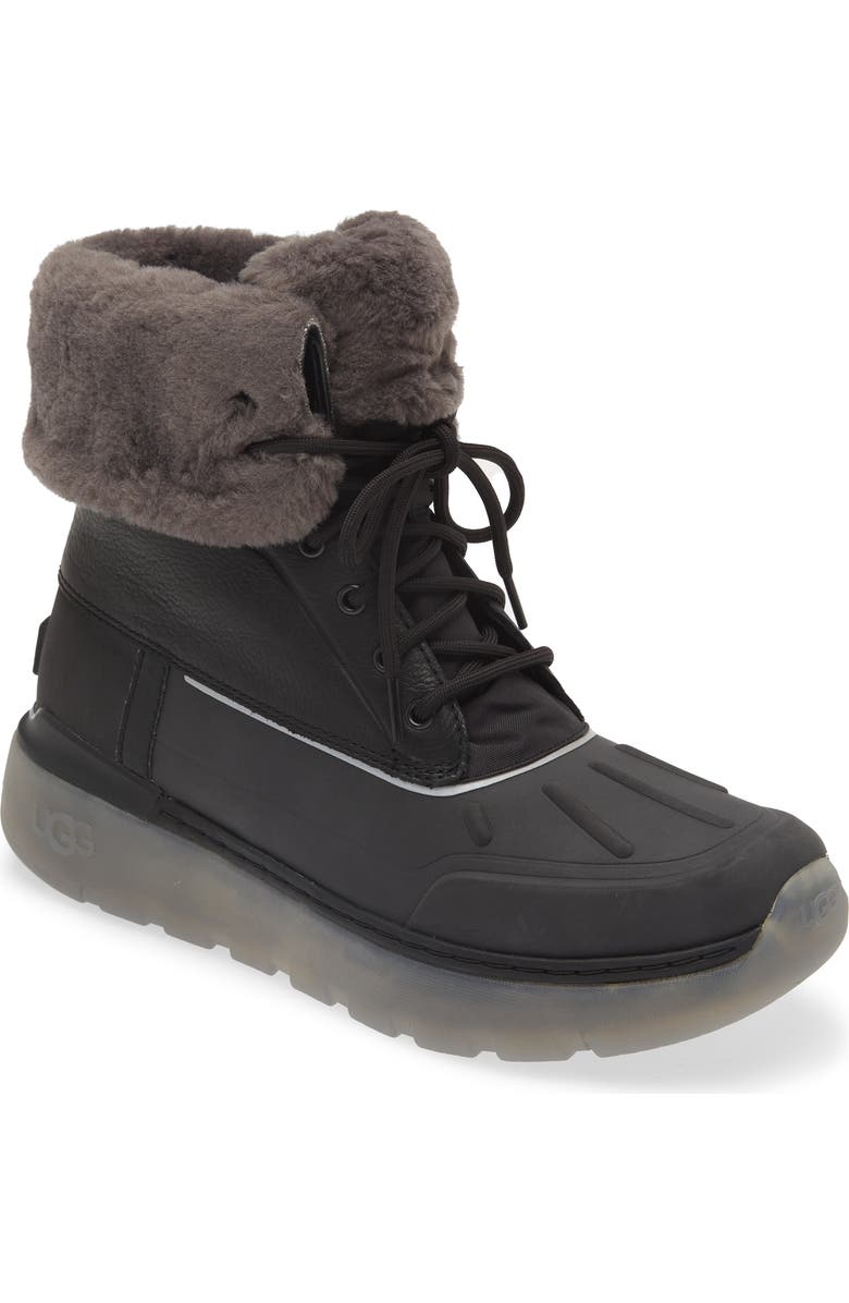 UGG<sup>®</sup> Butte City Waterproof Faux Shearling Boot, Main, color,