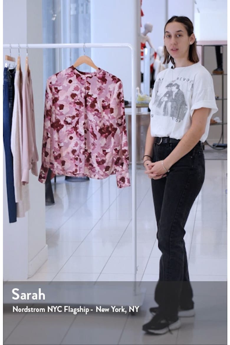 Floral Covered Placket Top video