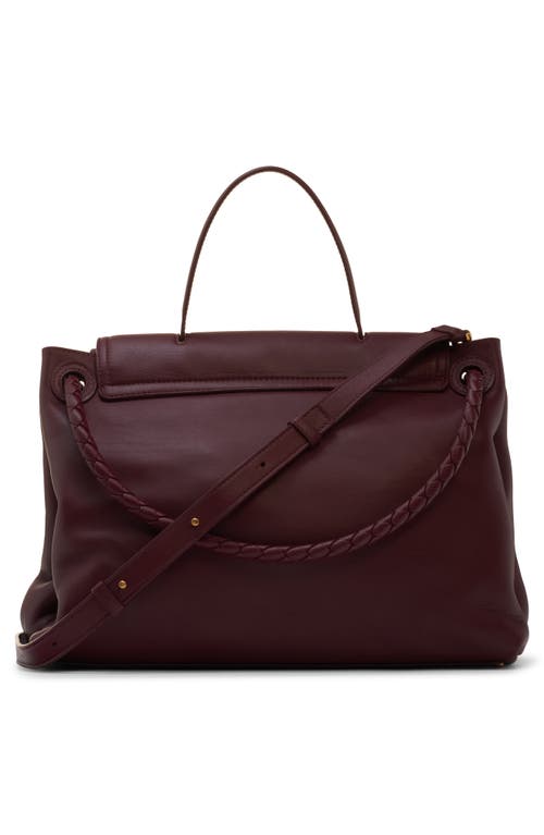 Bottega Veneta Ciao Ciao Knot Detail Leather Top Handle Bag In 2250 Barolo-m Brass