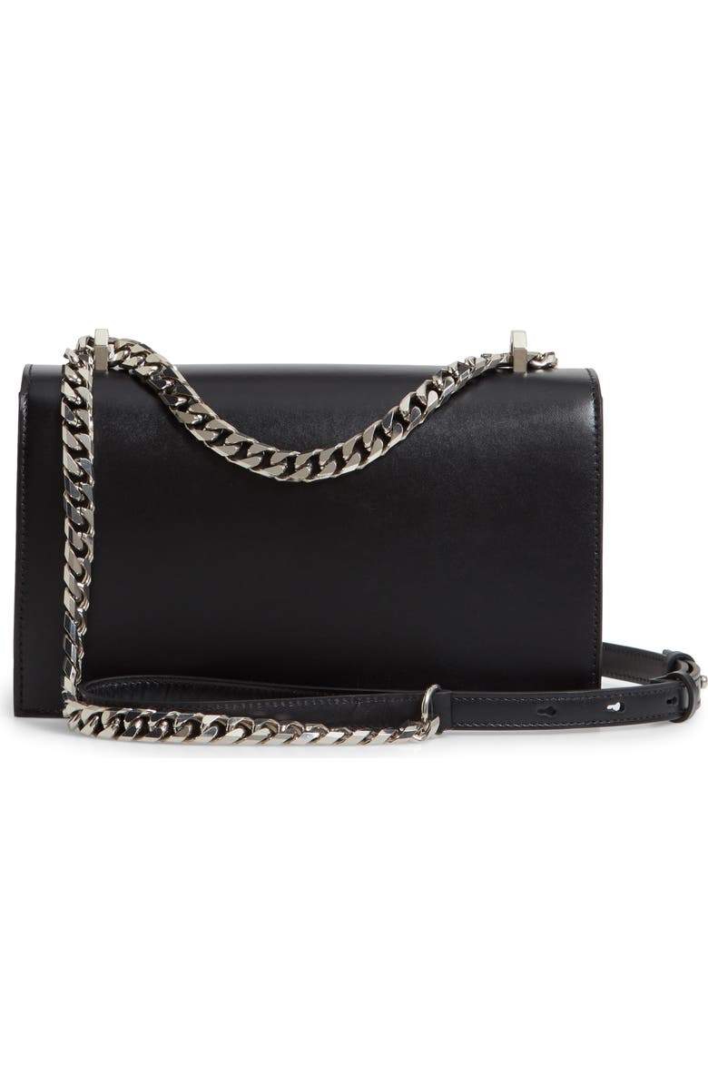 McQueen Alexander McQueen Leather Crossbody Knuckle Bag, Alternate, color,