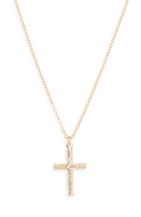 Levi Cross Pendant Necklace