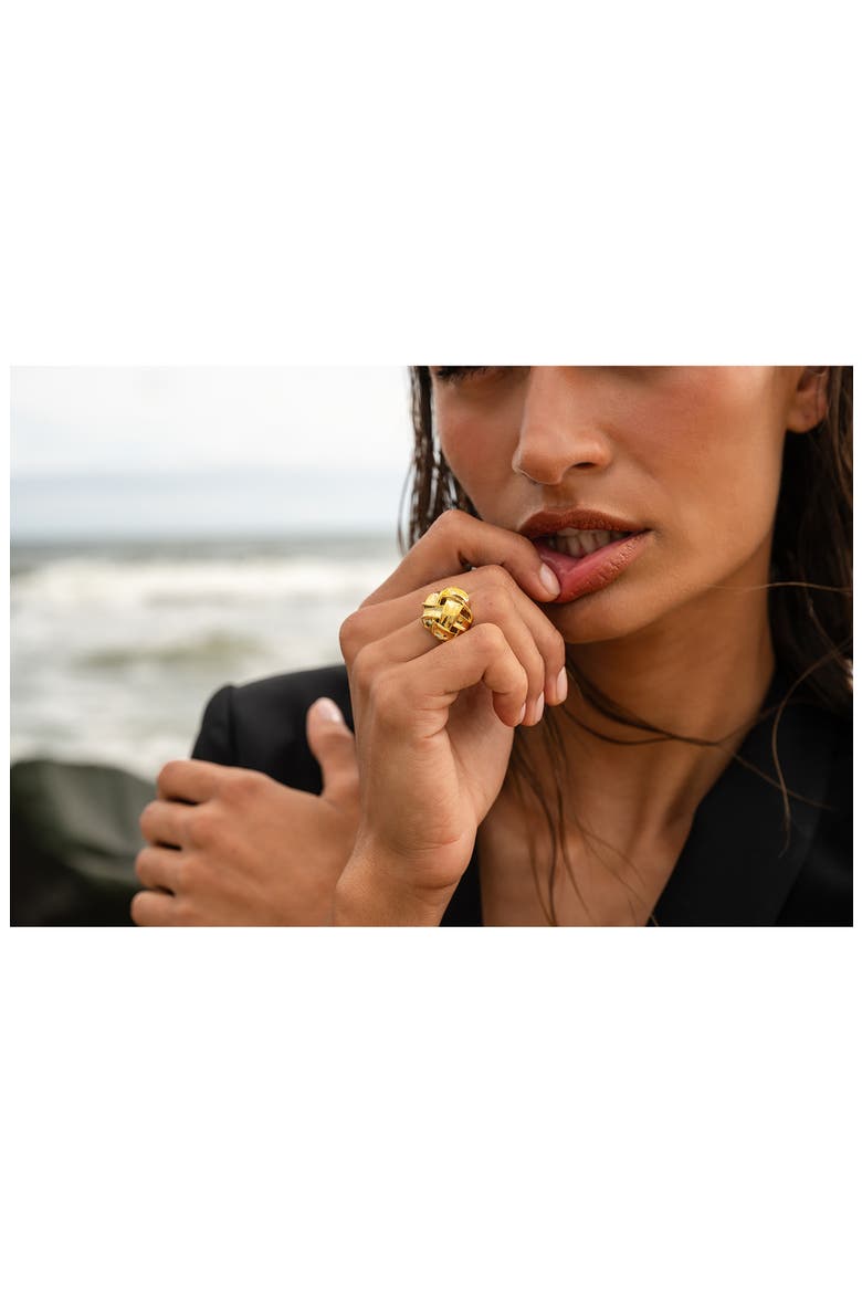 Woven Ring, Alternate, color, 14K GOLD