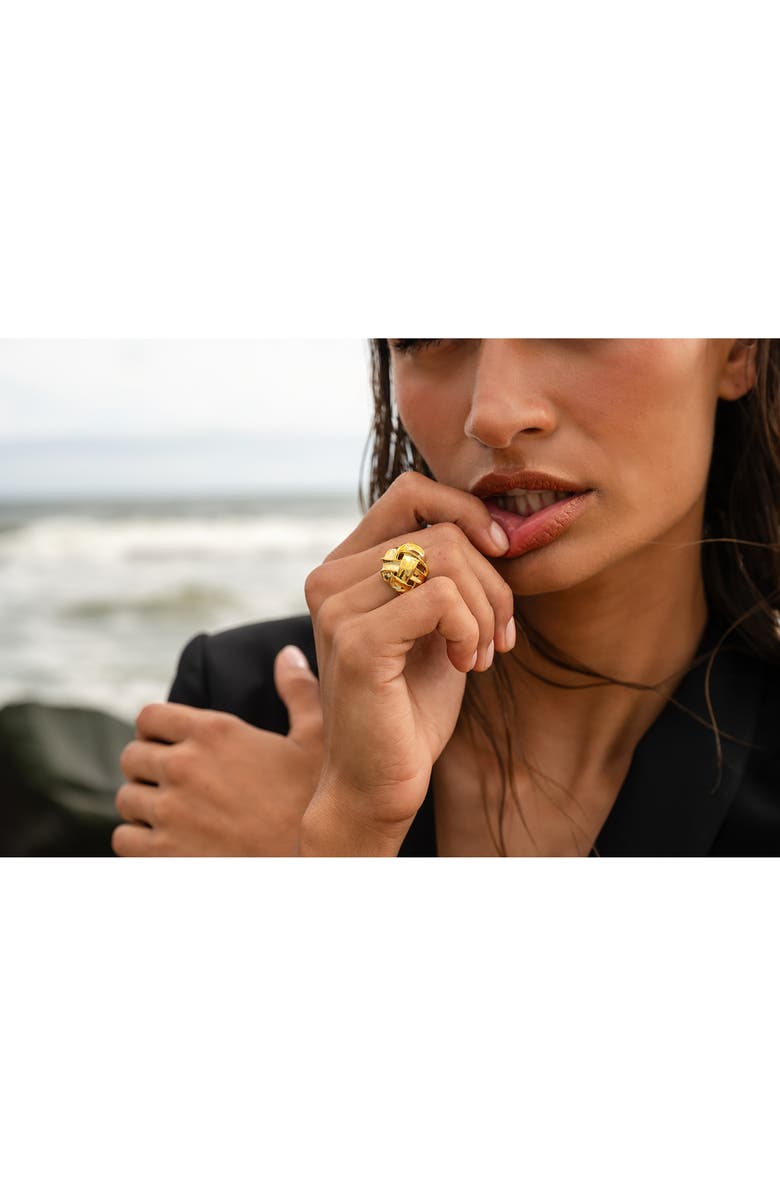 CHRISTINA CARUSO Woven Ring, Alternate, color, 14K Gold