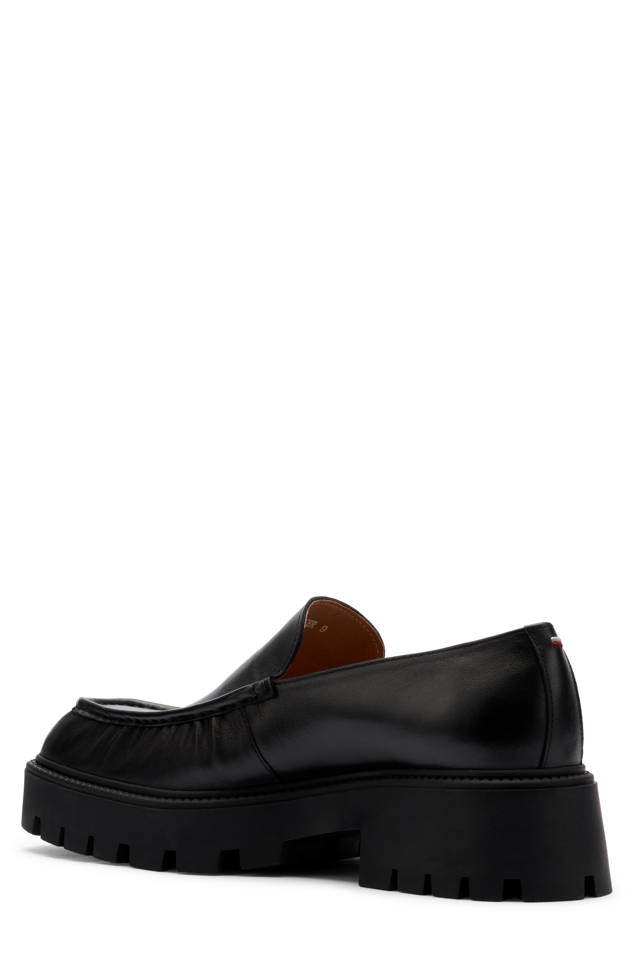 Mercer Leather Loafer, Alternate, color, BLACK