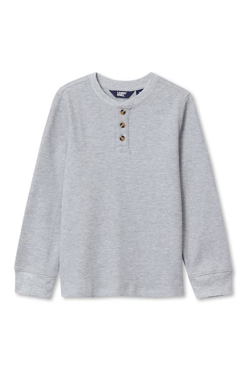 Boys Long Sleeve Thermal Henley