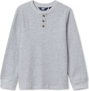 Lands' End Boys Long Sleeve Thermal Henley