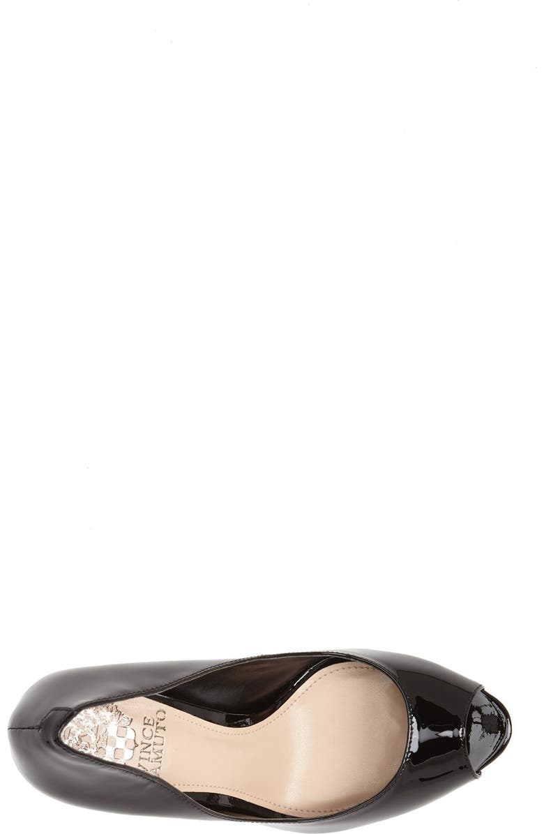 Vince Camuto 'Coper' Peep Toe Leather Pump, Alternate, color,