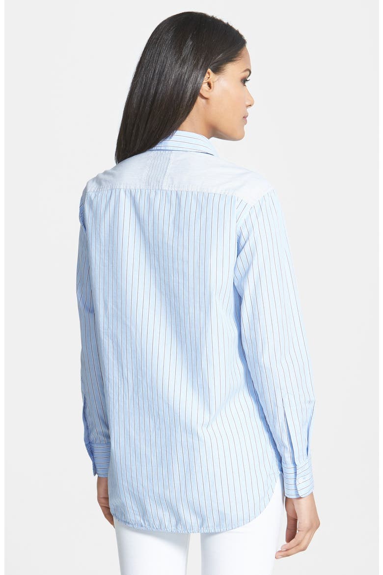 'Morisson' Stripe Cotton Shirt, Alternate, color, FRENCH BLUE