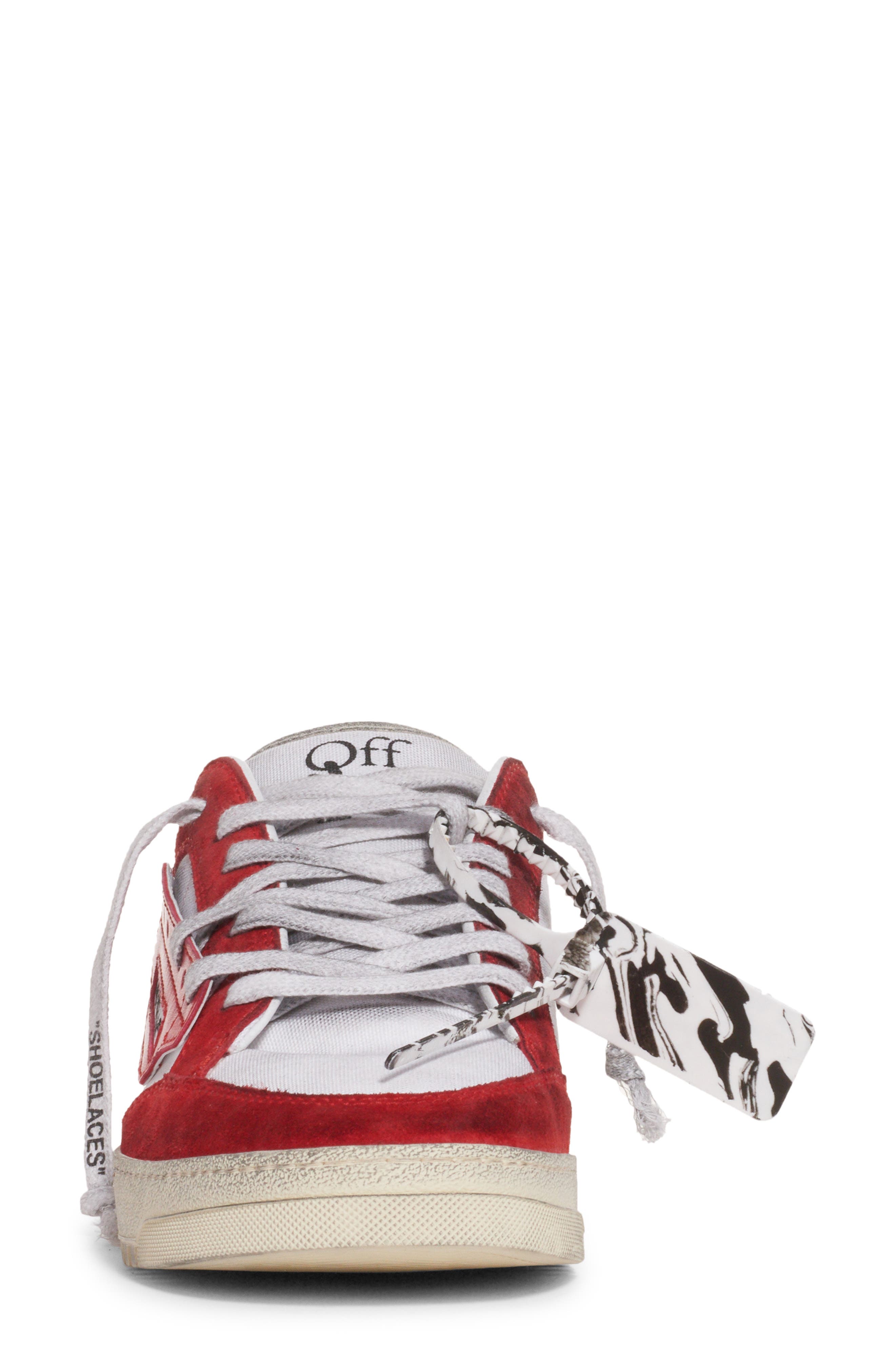 5.0 Sneaker, Alternate, color, WHITE/ RED