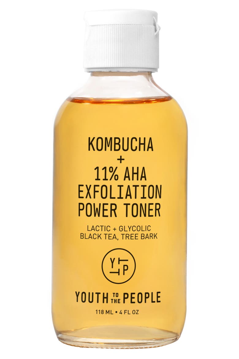 Kombucha + 11% AHA Exfoliation Power Toner, Main, color, NO COLOR