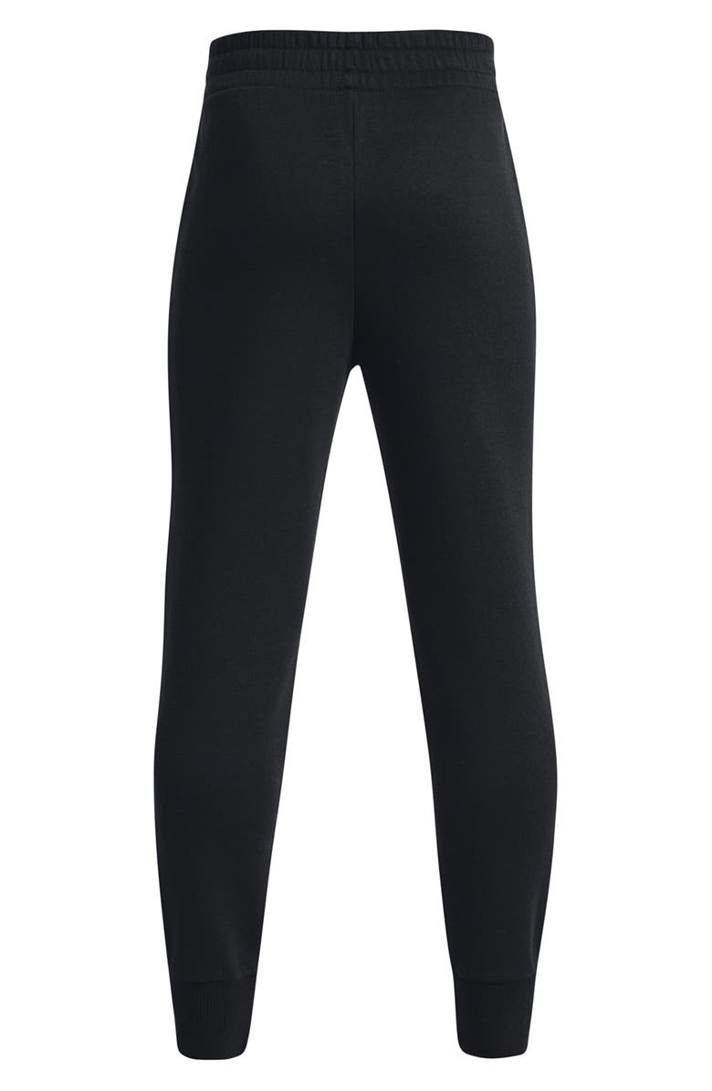 Under Armour Kids' Rival Fleece Cotton Blend Joggers, Alternate, color, Black