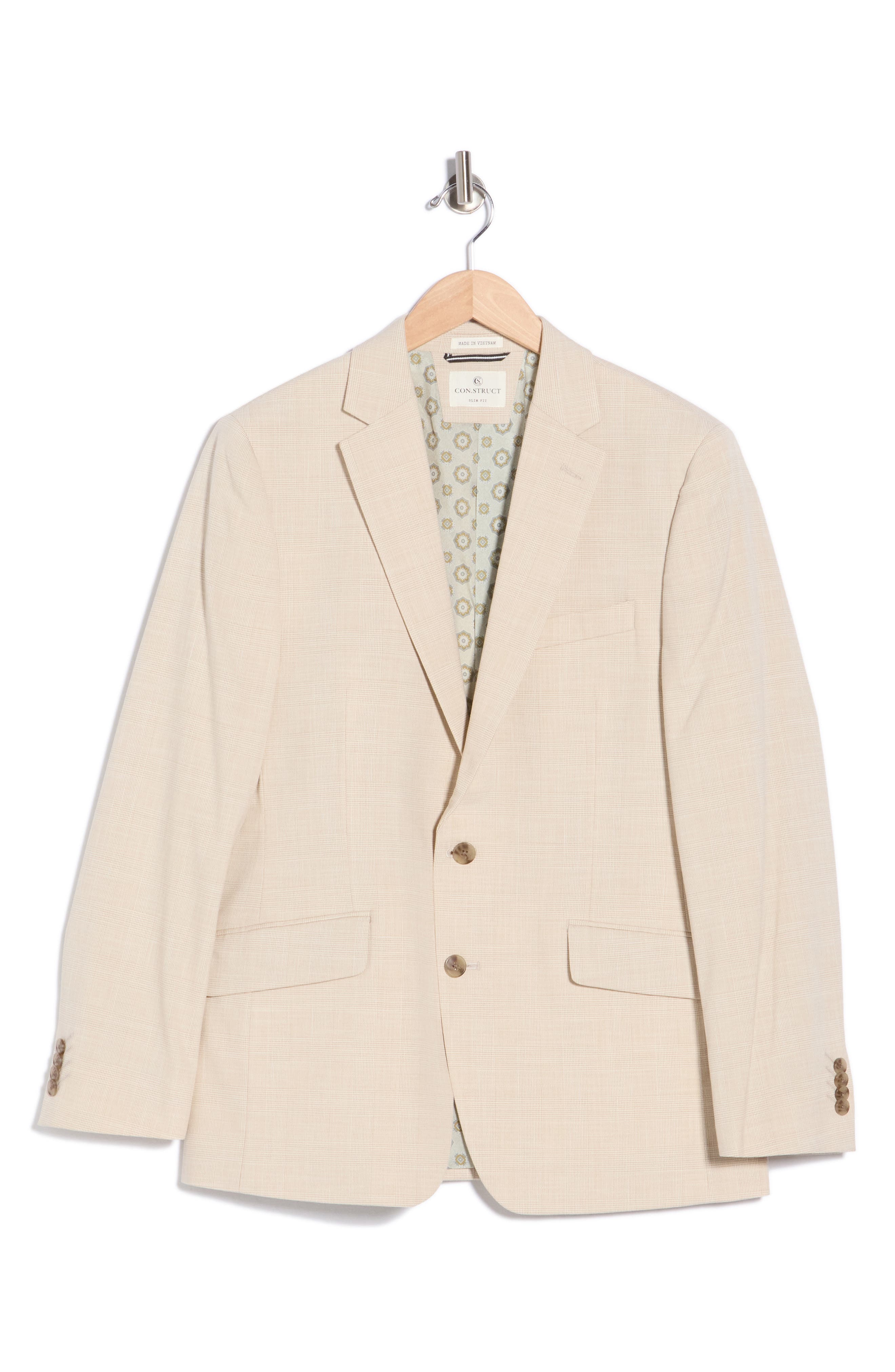 CONSTRUCT Plaid Two-Button Sport Coat
