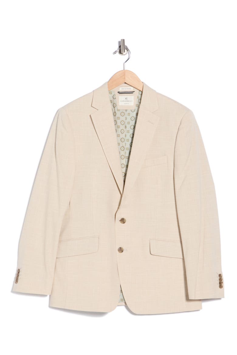 Plaid Two-Button Sport Coat, Alternate, color, TAN