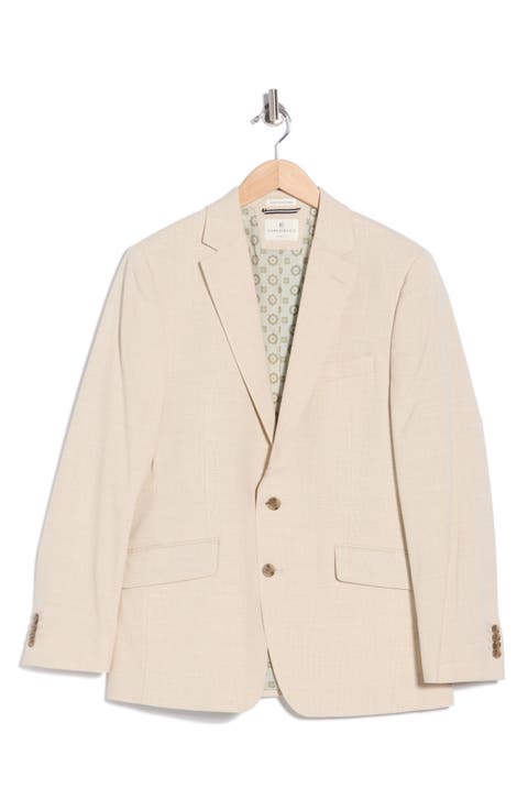 Plaid Two-Button Sport Coat