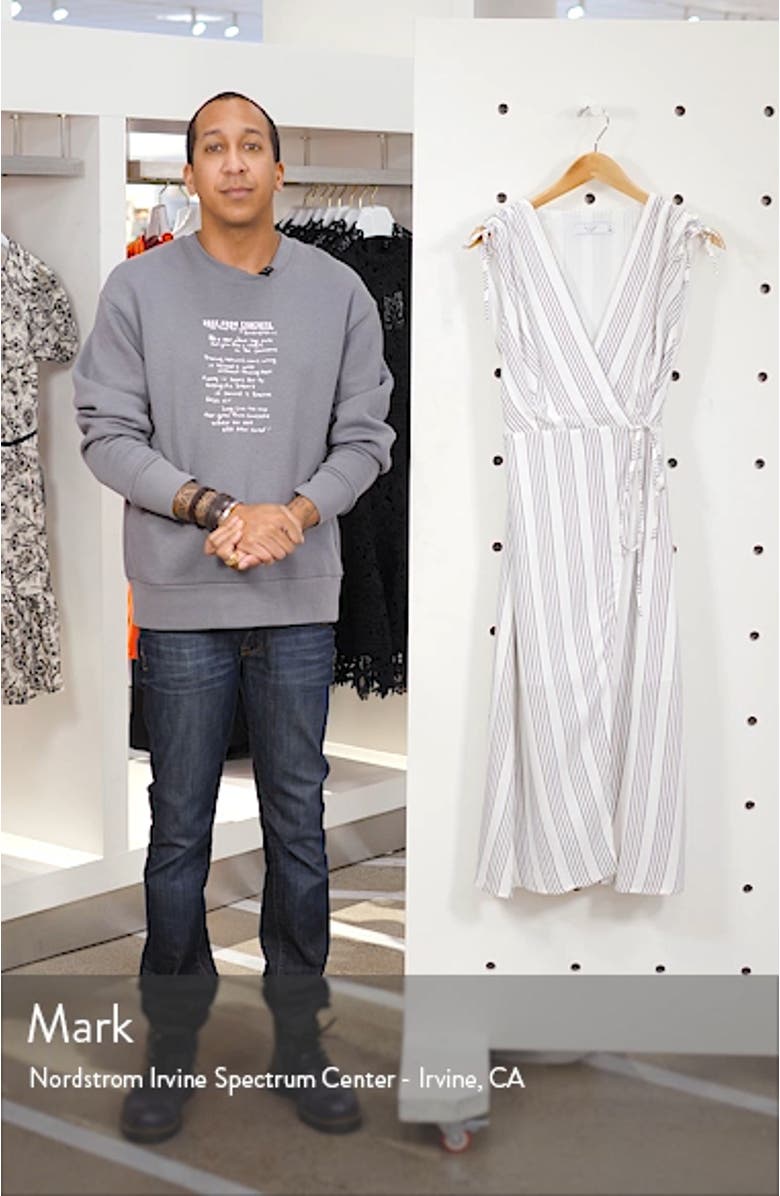 Pershing Square Midi Wrap Dress, sales video thumbnail