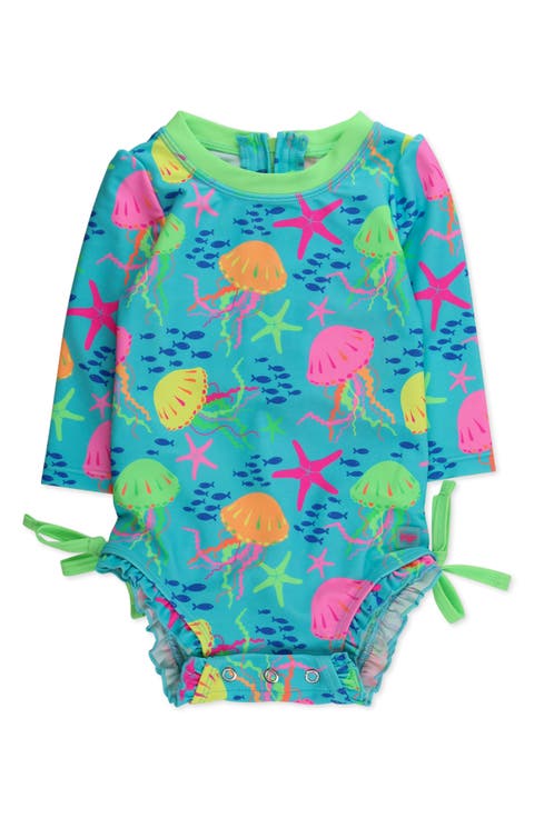 Kids' Jelly Time Long Sleeve One-Piece Rashguard Swimsuit (Baby & Toddler)
