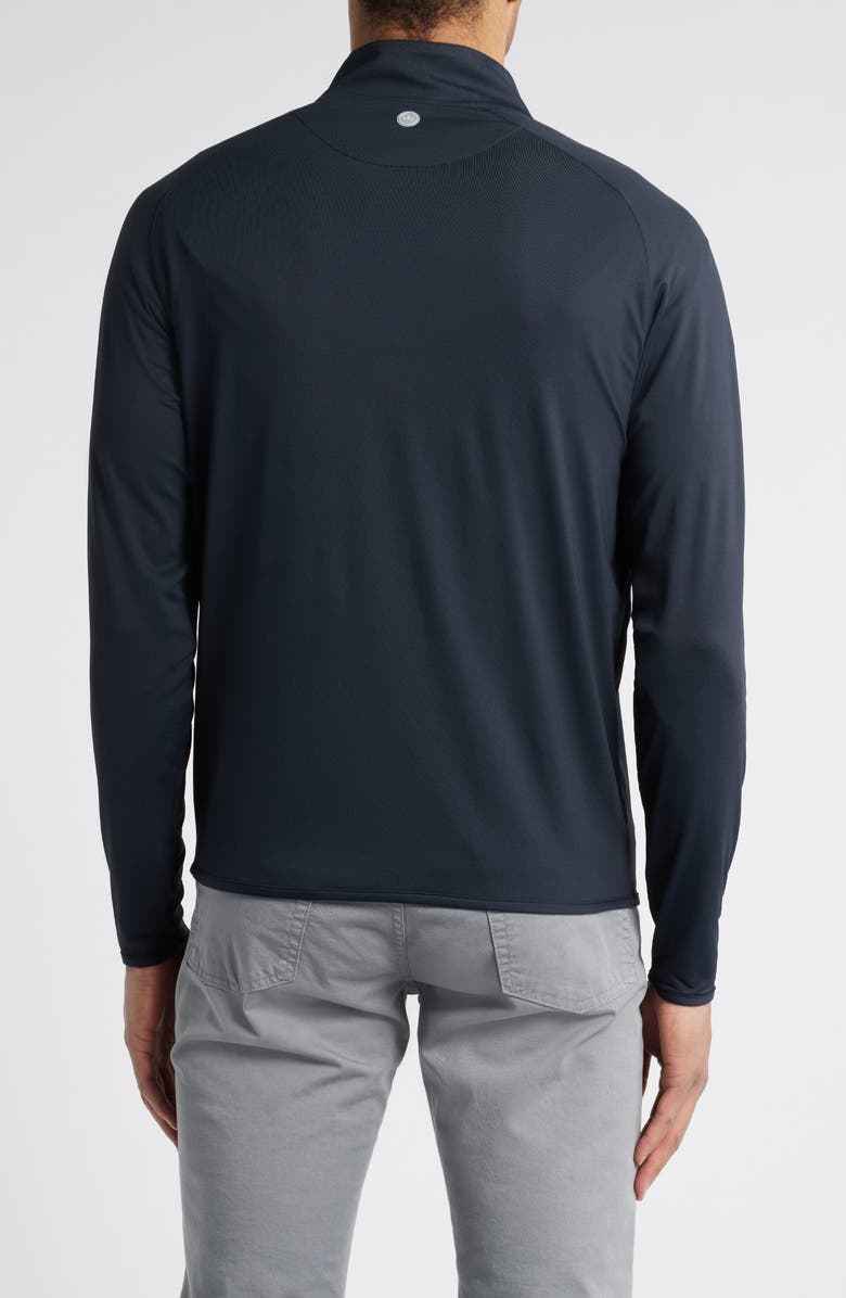 Peter Millar Crown Crafted Stealth Performance Quarter Zip Pullover, Alternate, color, Black