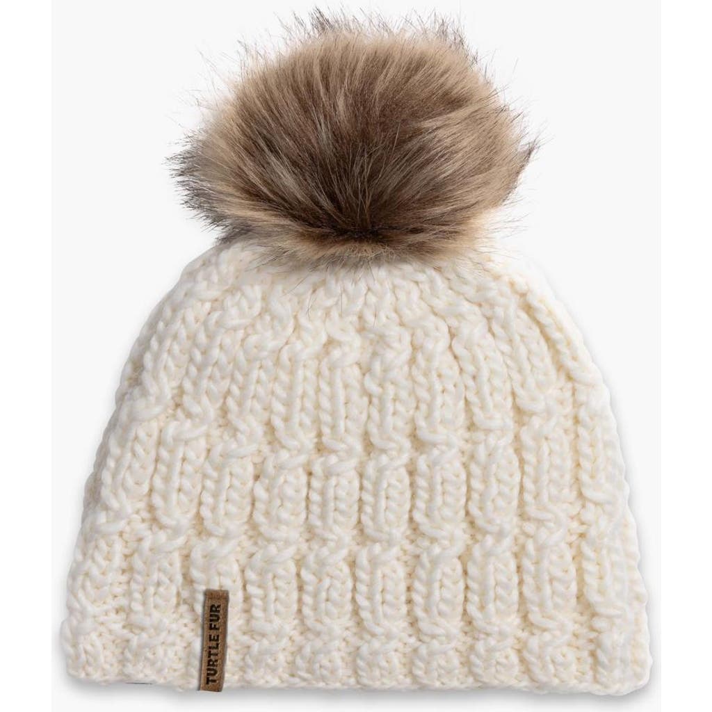 Turtle Fur Fifi Wool Pom Beanie In Gray