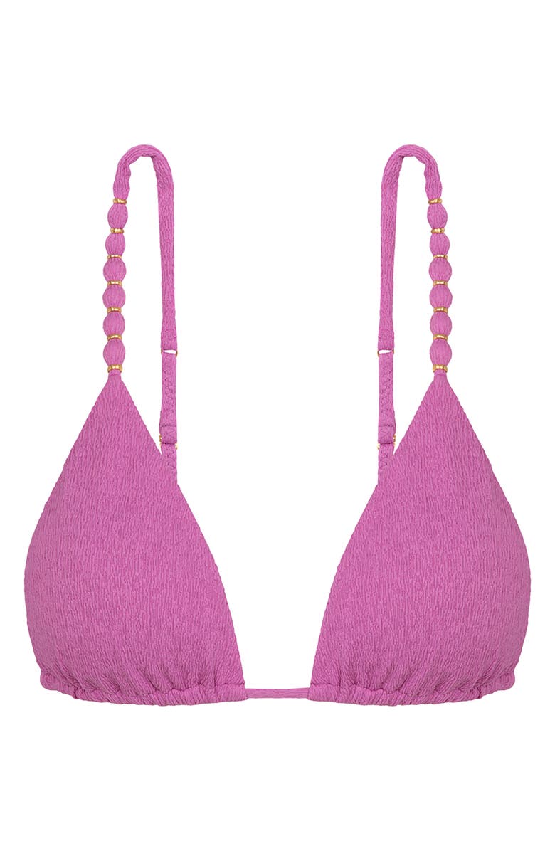 ViX Paula Hermanny Beaded Triangle Bikini Top, Alternate, color, 