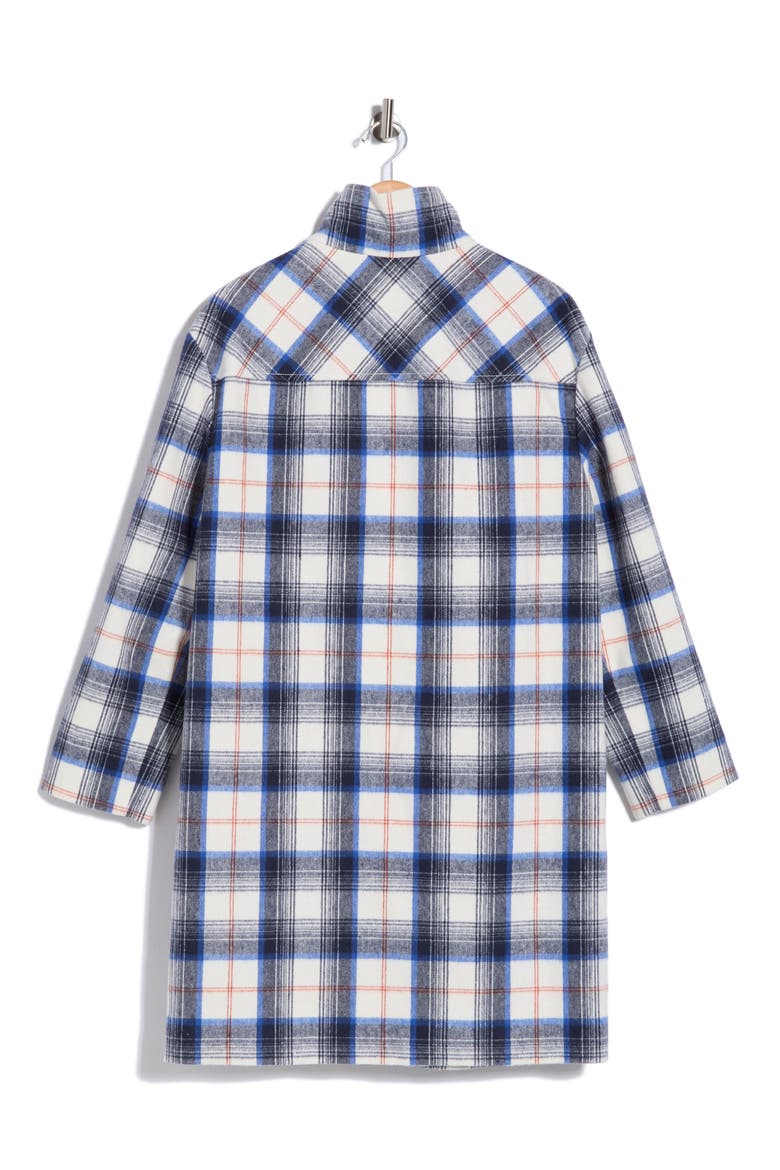 Stand Collar Coat, Alternate, color, BLUE