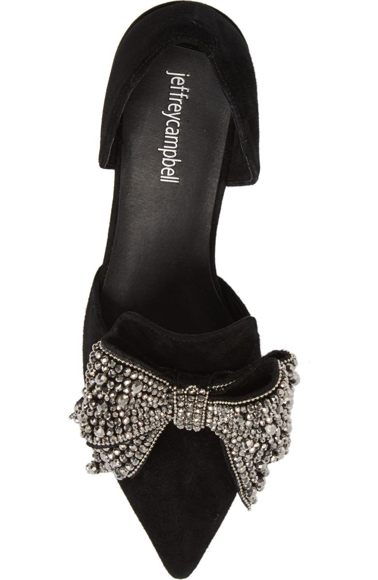 Jeffrey Campbell Valenti Embellished Bow Loafer, Alternate, color,