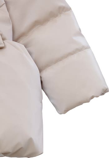 Kids' Luxe Bow Puffer Coat
