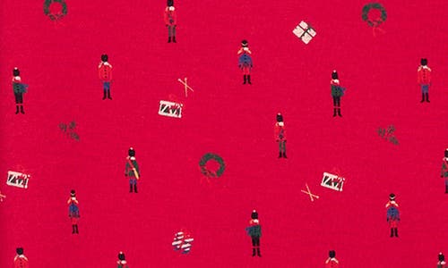 Eberjey Gisele Print Stretch Modal Long Pajamas In Red