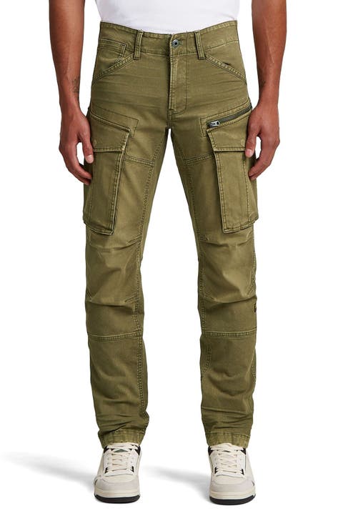 Rovic Zip 3D Tapered Fit Cargo Pants (Regular & Tall)