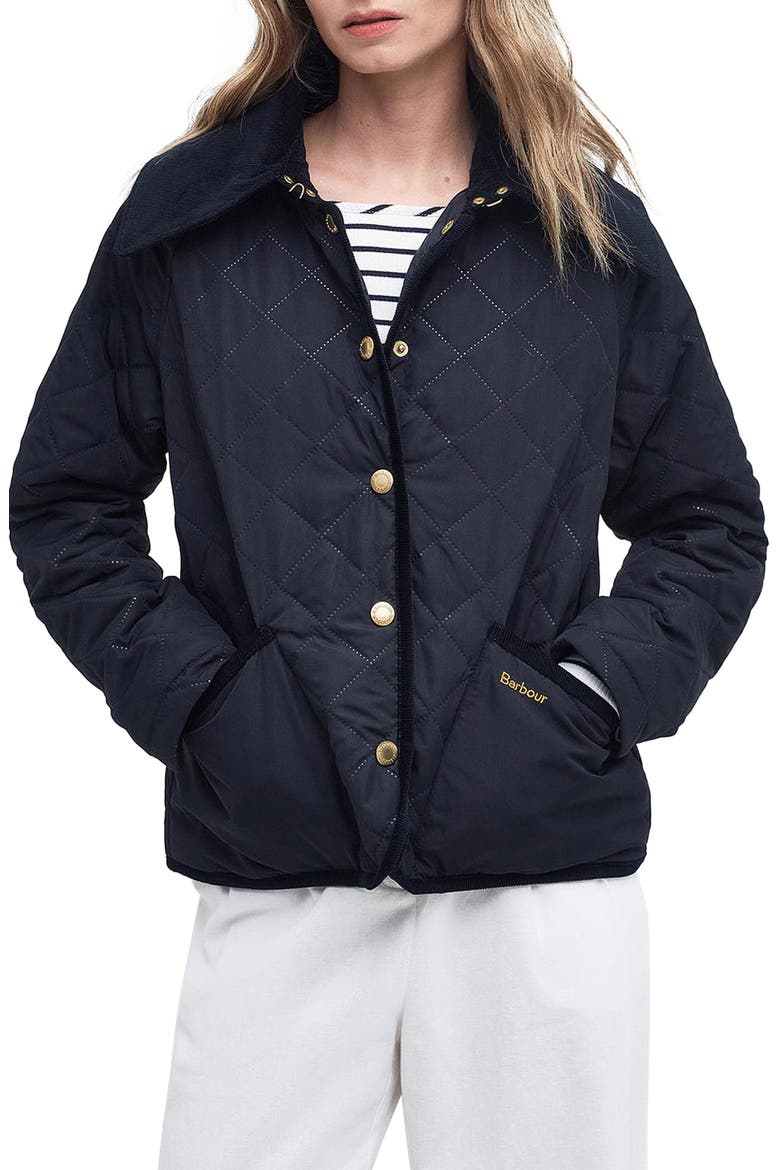 Gosford Quilted Jacket, Main, color, DK NAVY