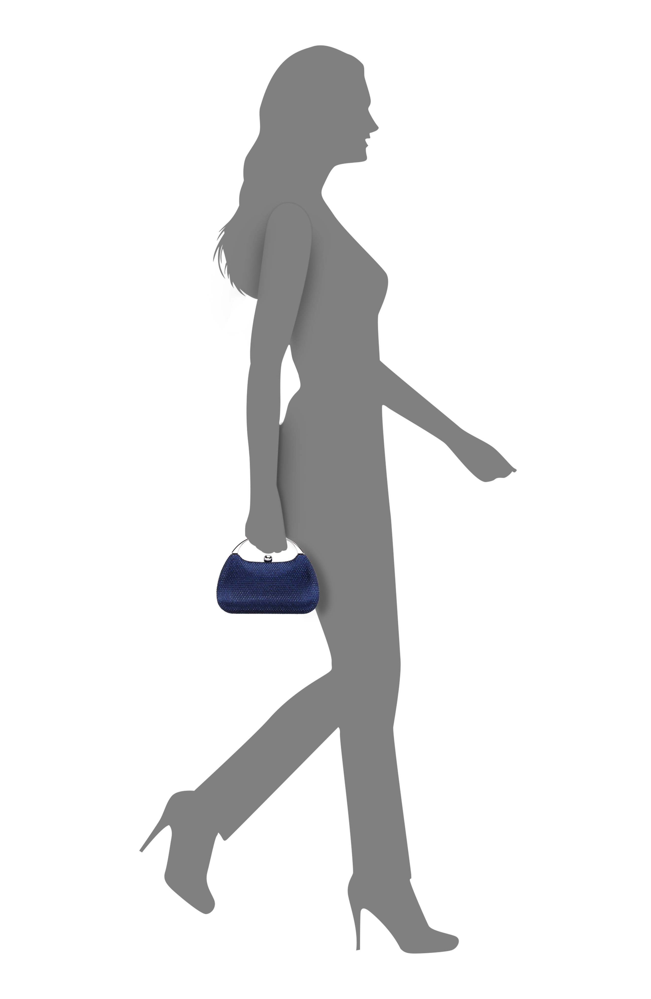 Brando Clutch, Alternate, color, NAVY