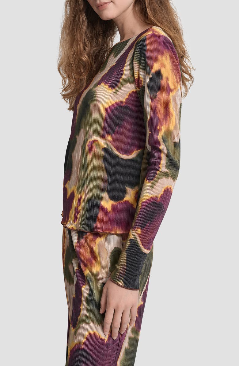 DKNY Plissé Top, Alternate, color, 