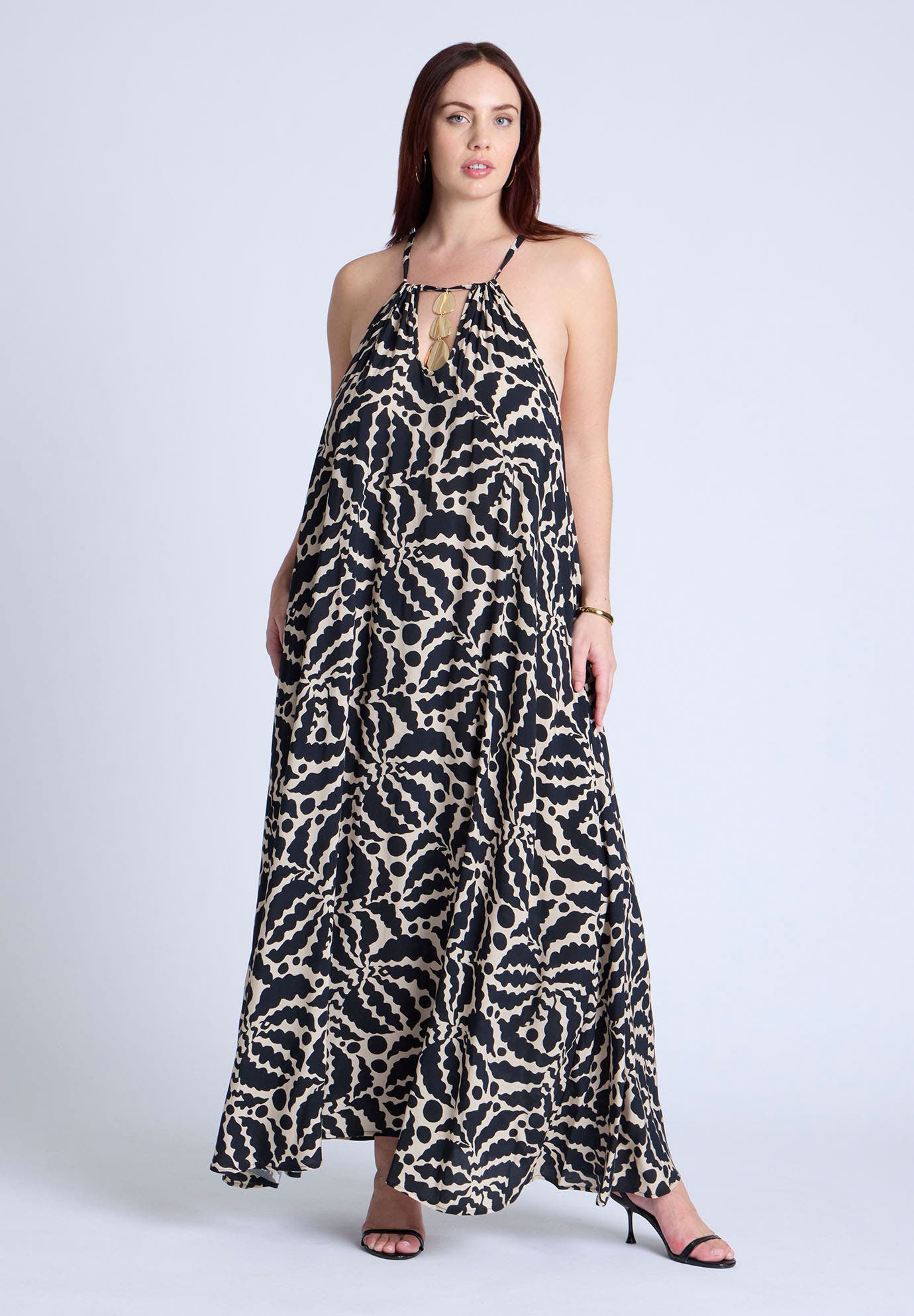 Hardware Detail Trapeze Maxi Dress - image 2