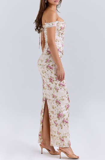 Isis Floral Corset Bodice Gown