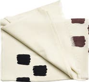 Studio Variously Dahlia Hand Embroidered Hand Woven Scarf