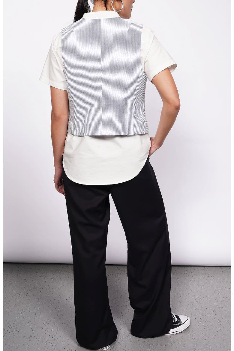 The Empower Seersucker Vest, Alternate, color, NAVY/WHITE