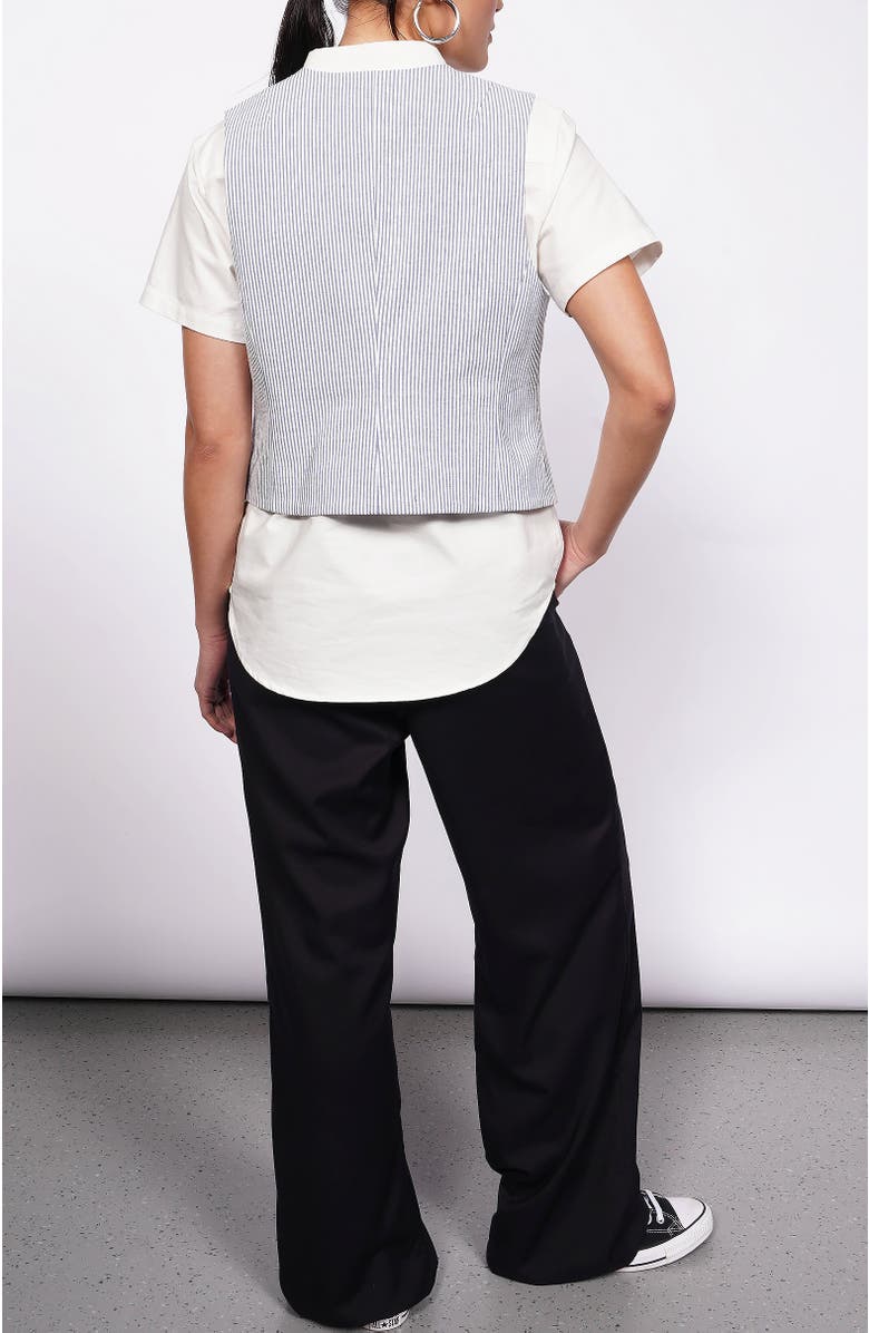 WILDFANG The Empower Seersucker Vest, Alternate, color,