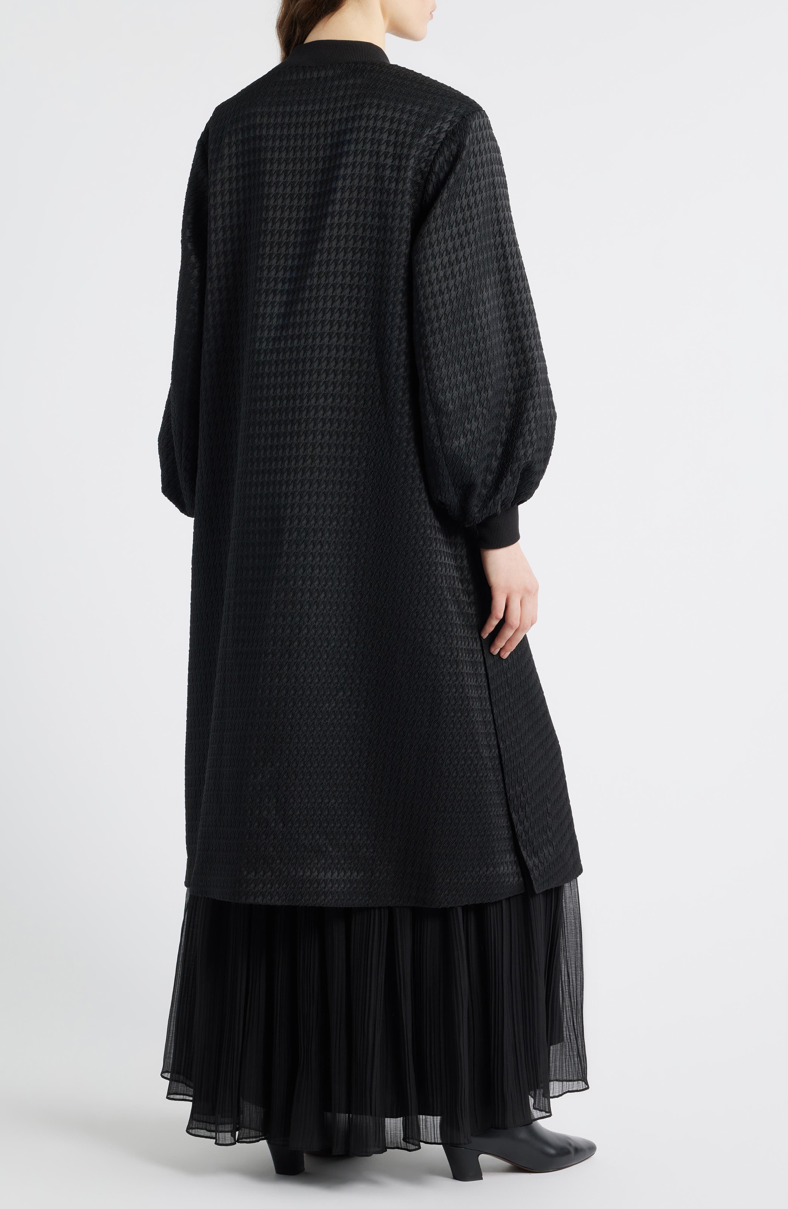 Cameron Balloon Sleeve Wool Blend Long Coat - image 2