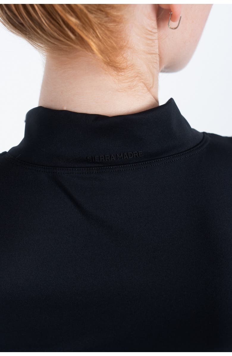 Sierra Madre Golf Ready Zip Bodysuit, Alternate, color, Black