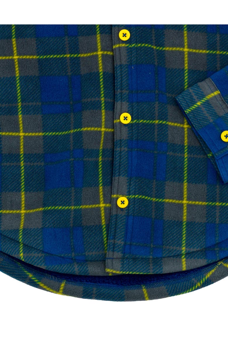 Pikachu Hooded Fleece Shacket, Alternate, color, Navy Yellow Pikachu