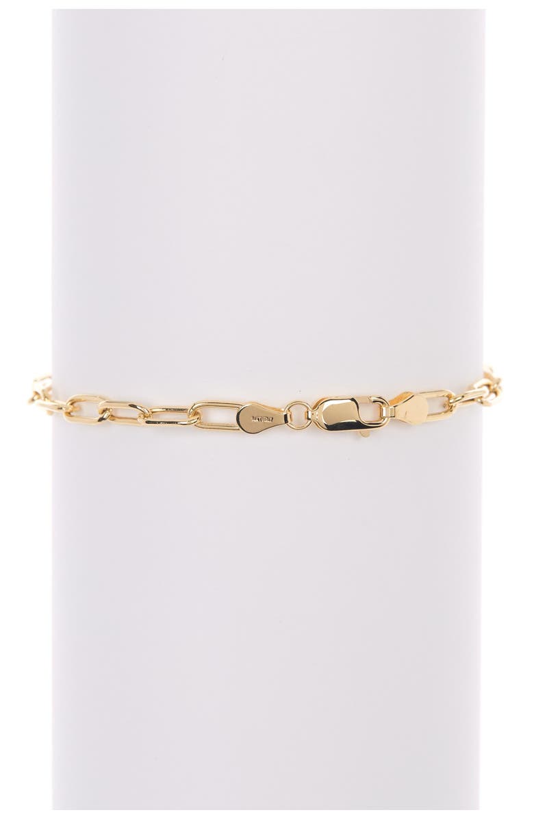 Adornia Paperclip Chain Link Bracelet, Alternate, color, Yellow