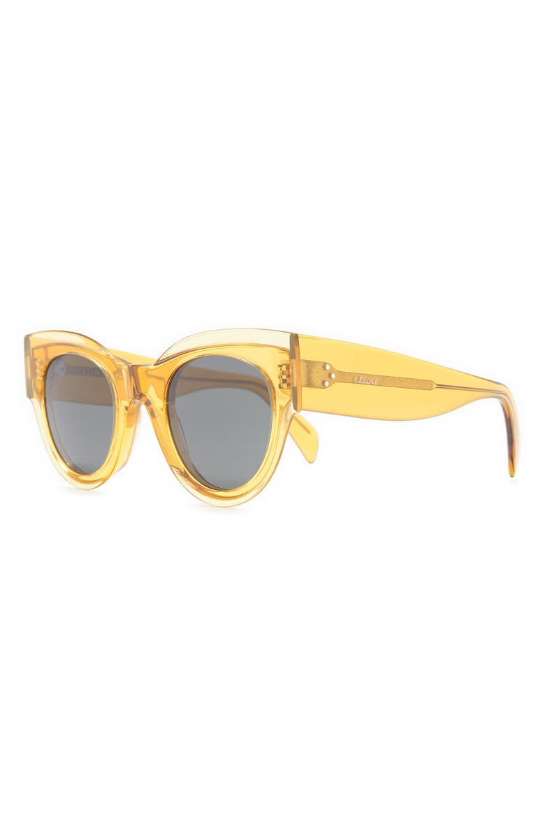 CELINE 48mm Layered Cat Eye Sunglasses, Alternate, color,